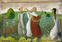 La vieille Russie by Boris Grigoriev, Gouache et aquarelle sur papier, sold Jun 2025