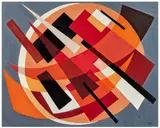 Mouvement du soleil by Nadia Léger, 1923-1970, Huile sur toile, sold Jun 2025