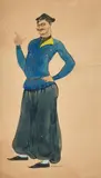 Ensemble de deux oeuvres sur papier by Lado Gudiashvili, Gouache sur papier, sold Jun 2025