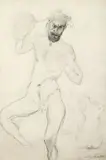 Der Bacchant by Lovis Corinth, 1905, Crayon sur papier, sold Jun 2025