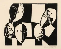Femmes errantes II (Mulheres errantes II) 1920 by Lasar Segall, Xylogravure, sold Jun 2025