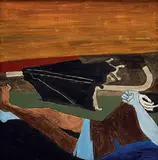 Untitled by M. F. Husain, Acrylic on canvas, offered Jun 2017