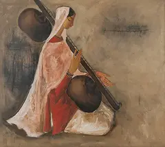 Untitled by B. Prabha, 1964, Oil on canvas, sold Jun 2017