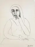 Untitled by Manjit Bawa, Charcoal on paper, offered Jun 2017