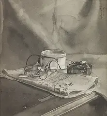 Untitled by Ganesh Pyne, Watercolour on paper, sold Jun 2017