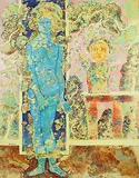 Automne by Sakti Burman, Oil on canvas, offered Jun 2017