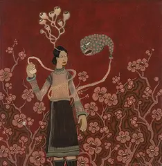 Untitled by Dhruvi Acharya, 2008, Acrylic and resin on wood panel, sold Jun 2017