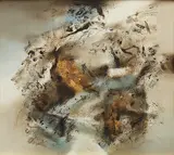 Untitled by Laxman Shrestha, Oil on canvas, sold Jun 2017