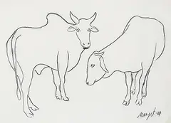 Untitled by Manjit Bawa, Charcoal on paper, offered Jun 2017