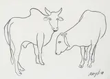 Untitled by Manjit Bawa, Charcoal on paper, offered Jun 2017