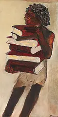 Untitled by Krishen Khanna, Oil on canvas, sold Jun 2017