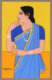 Untitled by Lalu Prasad Shaw, Gouache on paper, sold Jun 2017