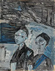 Untitled by Ram Kumar, Acrylic and pencil on paper, sold Dec 2016