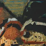 Untitled by S. H. Raza, 1985, Acrylic on canvas, sold Dec 2016