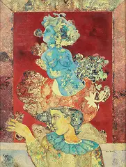 Untitled by Sakti Burman, Oil on canvas, sold Dec 2016