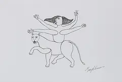 Untitled by Manjit Bawa, Pen and ink on paper, offered Dec 2016
