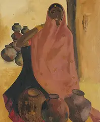 Untitled by B. Prabha, Oil on canvas, offered Dec 2016