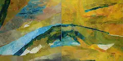 Untitled by Ram Kumar, 2012, Acrylic on canvas, sold Dec 2016