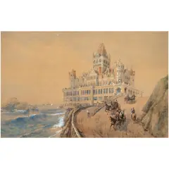 Old Cliff House by Christian August Jorgensen, 1895, watercolor, sold Mar 2026