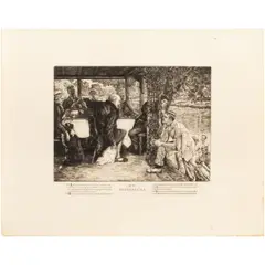 No. IV by James Tissot, etching, sold Mar 2026