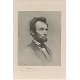 Abraham Lincoln by Henry Wolf, 1912, wood engraving, sold Mar 2026