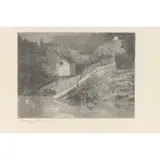A Duck Pond (Motif Found in Lexington by Henry Wolf, wood engraving, sold Mar 2026