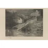 A Duck Pond (Motif Found in Lexington by Henry Wolf, 1906, wood engraving, sold Mar 2026