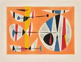 Sans titre by Gustave Singier, 1953, Lithographie en couleurs sur Arches filigranné, offered Nov 2025