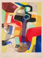 Peribule by Maurice Estève, 1957, Lithographie en couleurs, offered Nov 2025