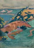 Bretagne. La Clarté by Augustin Hanicotte, Gouache et aquarelle sur papier, offered Nov 2025