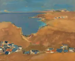 Littoral breton, côte de Beuzec by René Quéré, Huile sur toile, offered Nov 2025