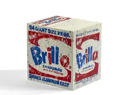 Brillo 09 by Madsaki, 2019, Acrylique et peinture aérosol sur bois, sold Nov 2025