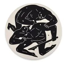 Poison in the Minds 3 by Cleon Peterson, 2016, Acrylique sur toile, sold Nov 2025