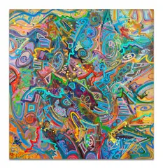 Ballads of Blood by (John Andrew Perello dit) Jonone, 1992, Acrylique, marqueur et peinture aérosol sur toile, sold Nov 2025