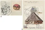Untitled by M. F. Husain, Marker on cardboard, sold Dec 2016