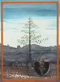 Landscape III by Hasnat Mehmood, 2006, Mixed media on wasli paper pasted on board, sold Dec 2016