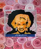 Andy's Monroe by Chintan Upadhyay, Mixed media on canvas, sold Dec 2016