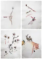 Untitled by Mithu Sen, 2006, Mixed media on paper, sold Dec 2016
