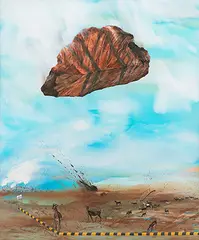 Untitled by Jagannath Panda, Acrylic on canvas, sold Dec 2016