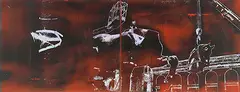 Trojan by Justin Ponmany, 2004, Acrylic and hologram on canvas, offered Dec 2016