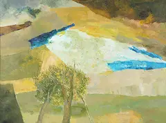 Untitled by Ram Kumar, Acrylic on canvas, sold Jun 2016
