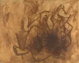 Untitled by M. F. Husain, Acrylic on linen, offered Jun 2016