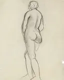 Untitled by Amrita Sher-Gil, Charcoal on paper pasted on paper, offered Jun 2016