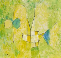 Untitled by Vasudeo S. Gaitonde, Watercolour and pastel on paper, sold Jun 2016