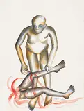 Cruelty to Woman by Bhupen Khakhar, Watercolour and ink on paper, sold Jun 2016
