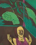 Untitled by K. G. Subramanyan, Oil on board, sold Jun 2016