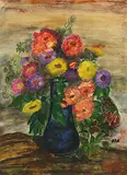 Untitled by K H, Watercolour, gouache and pastel on paper, sold Jun 2016