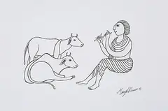 Untitled by Manjit Bawa, Pen and ink on paper, offered Jun 2016