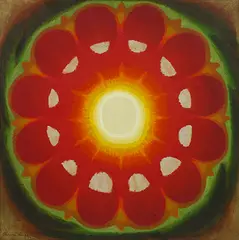 The Moment by Biren De, Oil on canvas, sold Jun 2016
