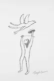Untitled by Manjit Bawa, Pen and ink on paper, sold Jun 2016